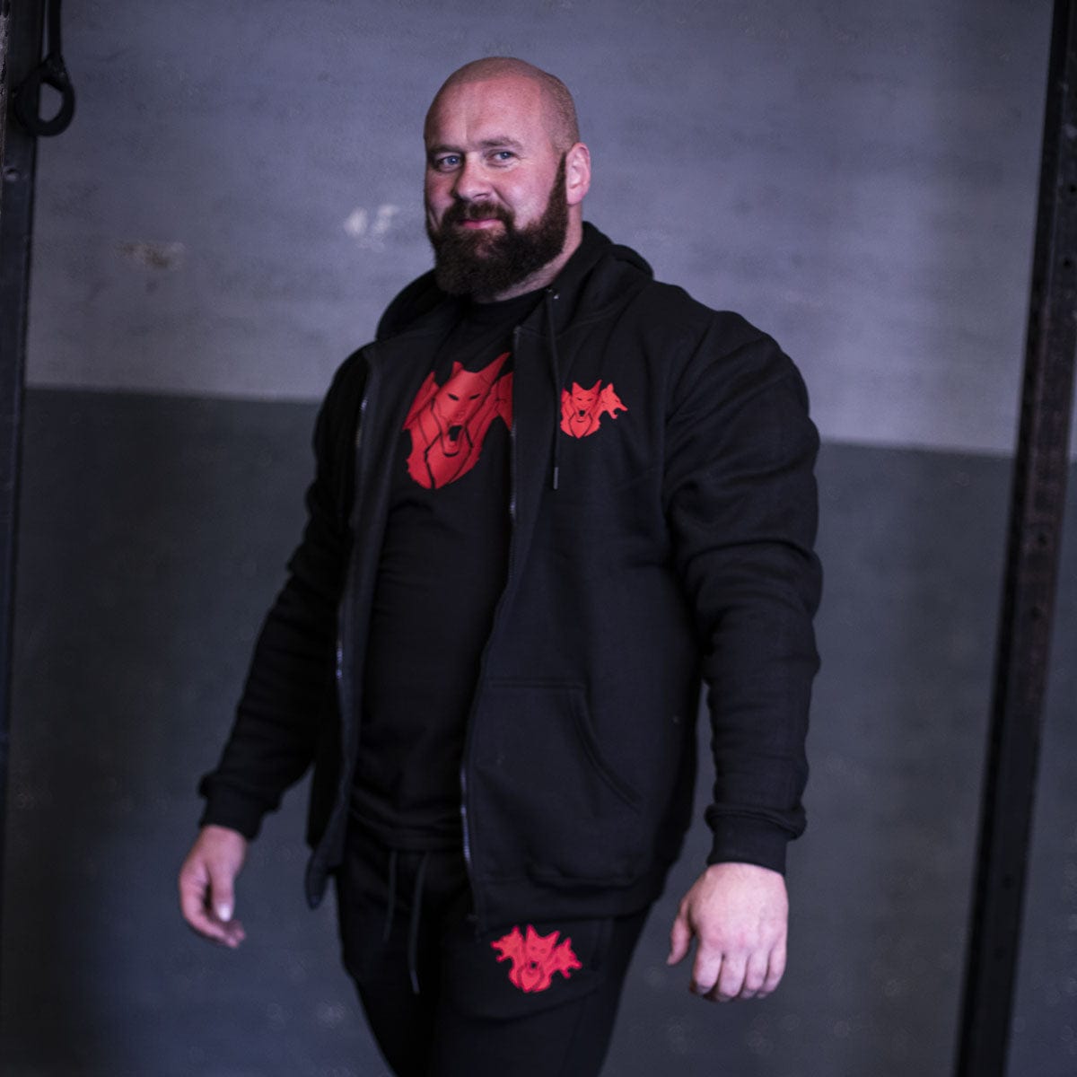 CERBERUS Strength CORE Zippy – Premium Cotton Zip-Up Hoodie (Black)