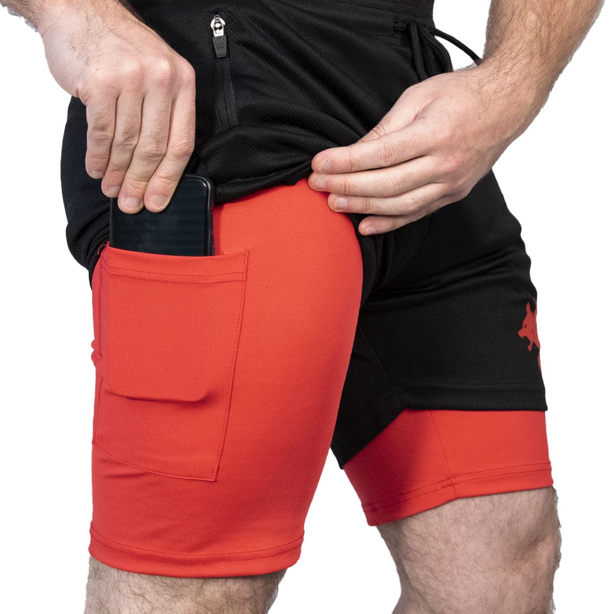 CERBERUS Strength Performance Dual-Layer Training Shorts with Pockets