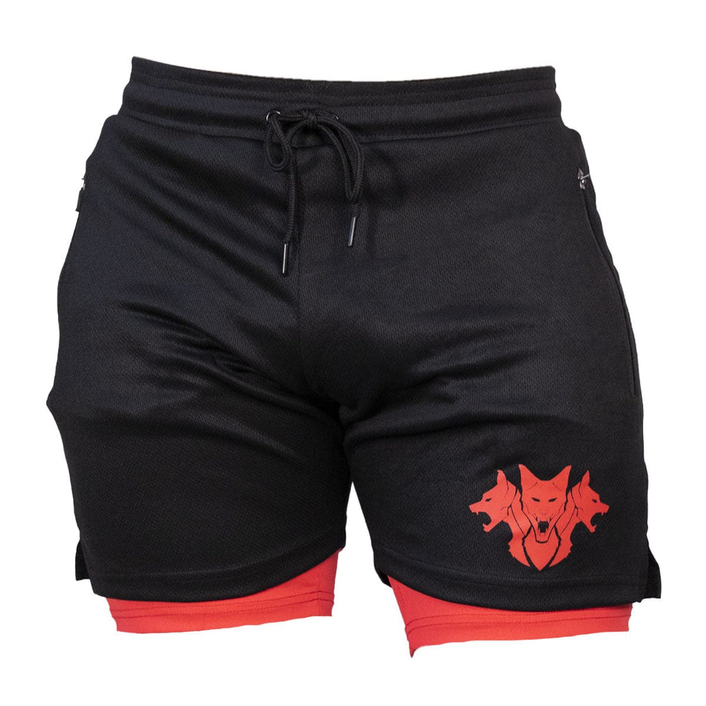 CERBERUS Strength Performance Dual-Layer Training Shorts with Pockets