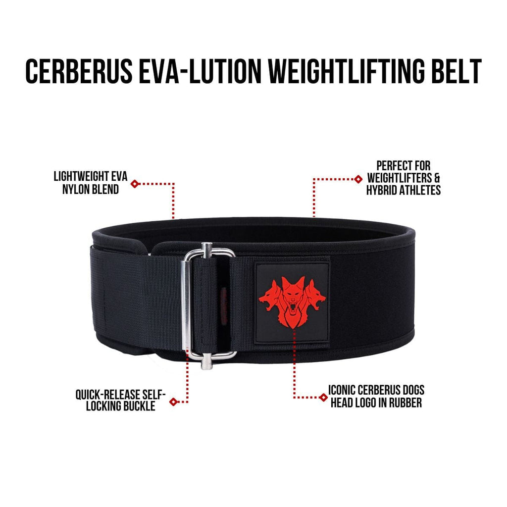 CERBERUS EVA-LUTION Weightlifting Belt – Nylon Self-Locking Buckle