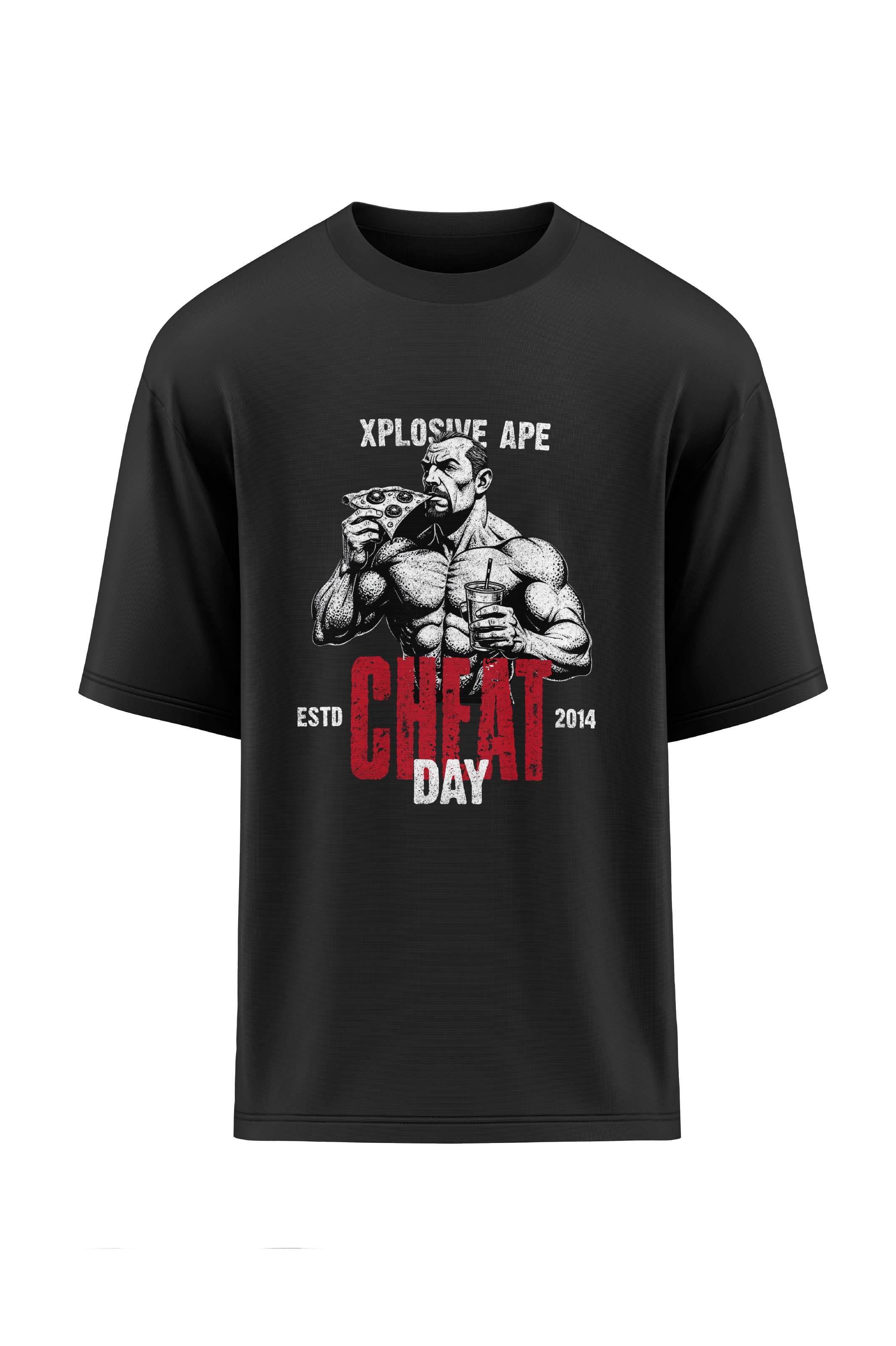 XAPE Cheat Day Oversized Tee - Black