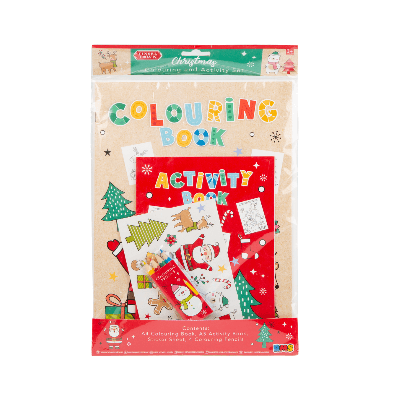 PoundFun Christmas Colouring & Activity Pack | Kids Holiday Gift Set