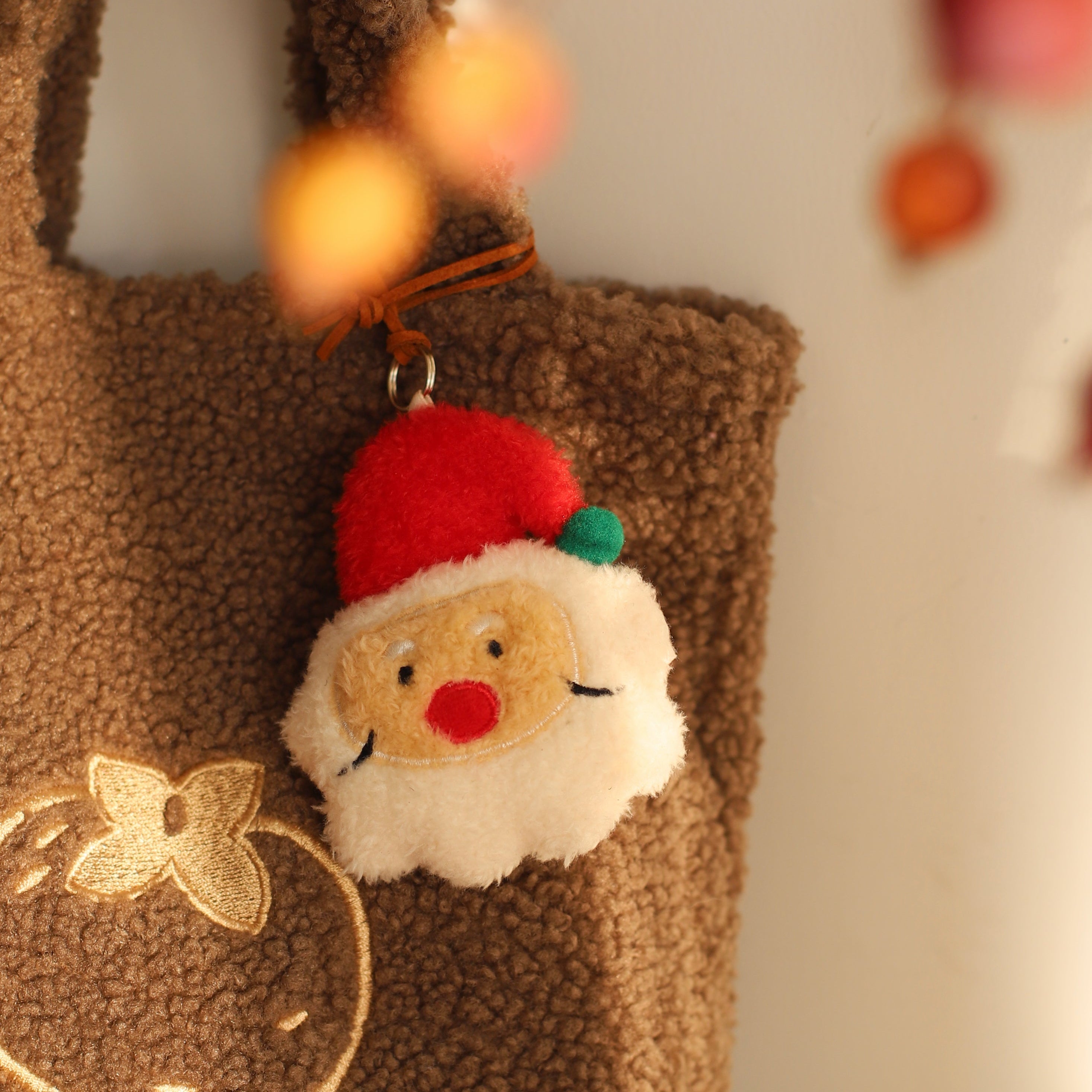 LuLuFun Studio Christmas Plush Bag Charm | Soft Holiday Keychain