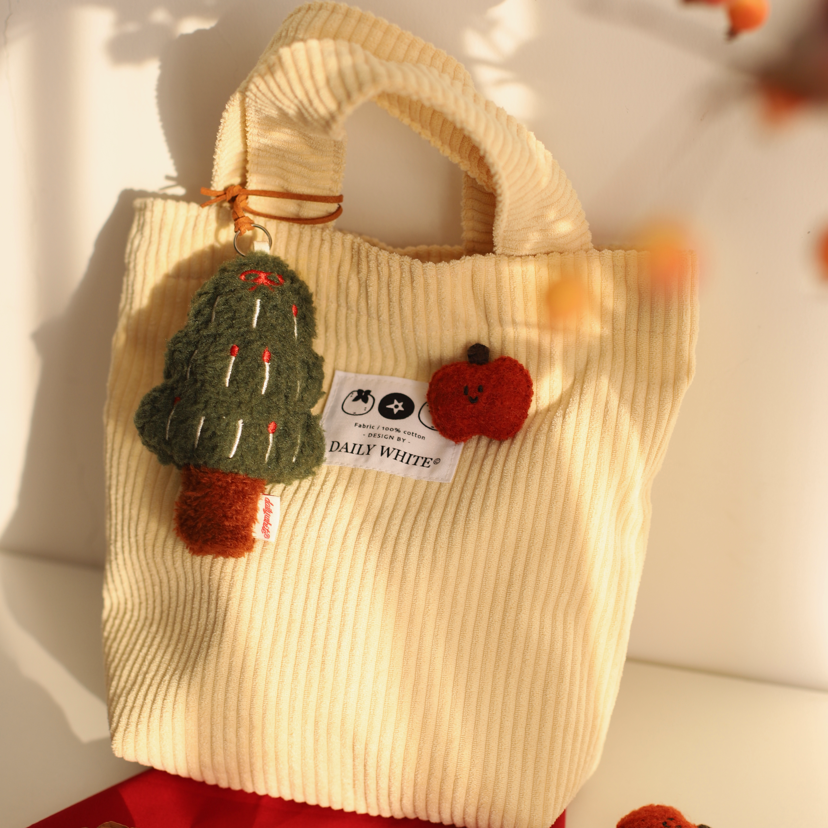 LuLuFun Studio Christmas Plush Bag Charm | Soft Holiday Keychain