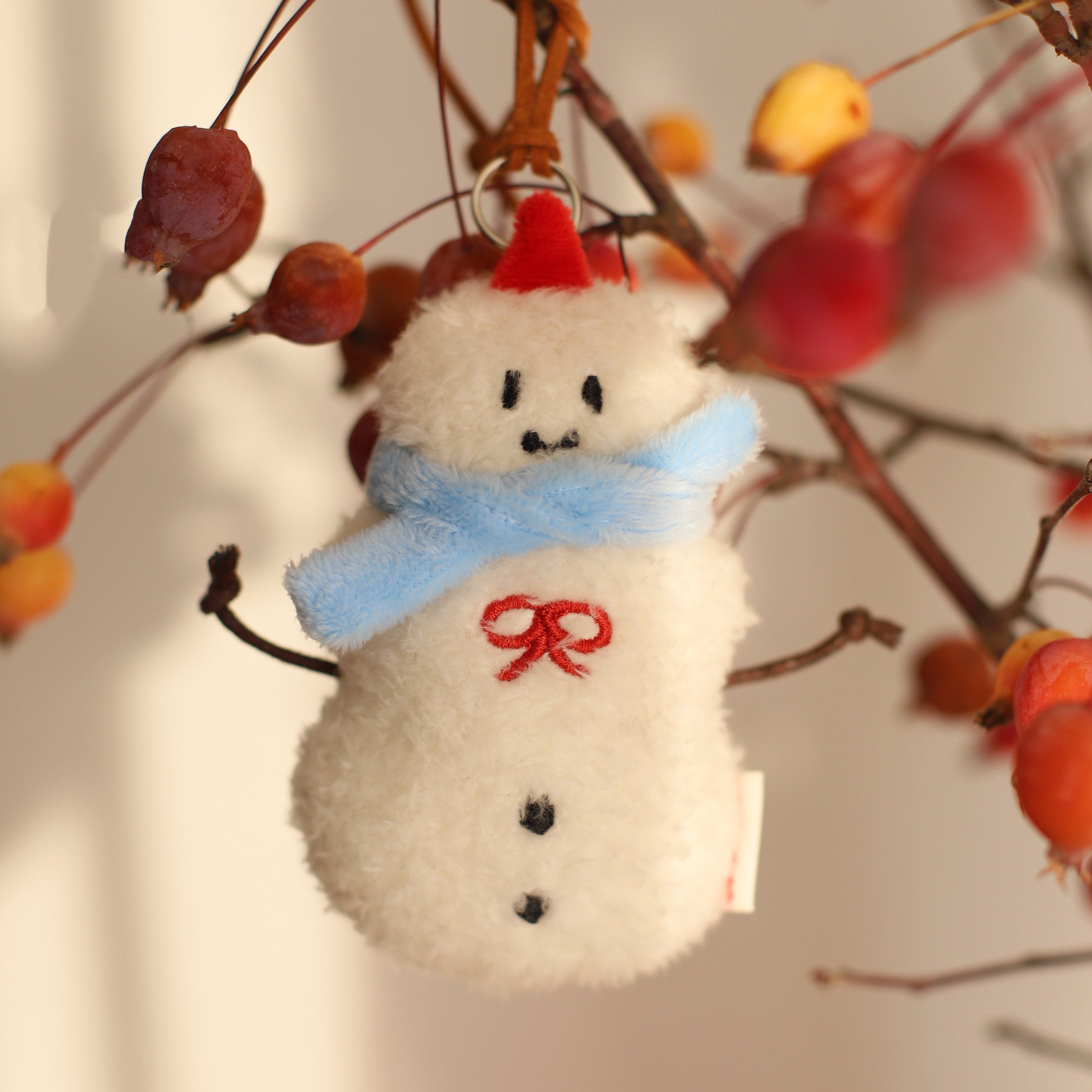 LuLuFun Studio Christmas Plush Bag Charm | Soft Holiday Keychain
