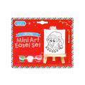 PoundFun Christmas Mini Art Easel Set – Festive Painting Kit for Kids