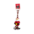 PoundFun Christmas Santa Reindeer Rope Dog Toy – Durable Tug & Chew Toy