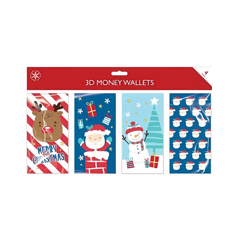 PoundFun Christmas Money Wallet – Festive Reindeer & Characters Design