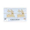 PoundFun Christmas Reindeer Bunting – Festive Holiday Garland Decoration