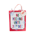 PoundFun Christmas Santa Gift Bag – Reusable Eco-Friendly Paper Wrap