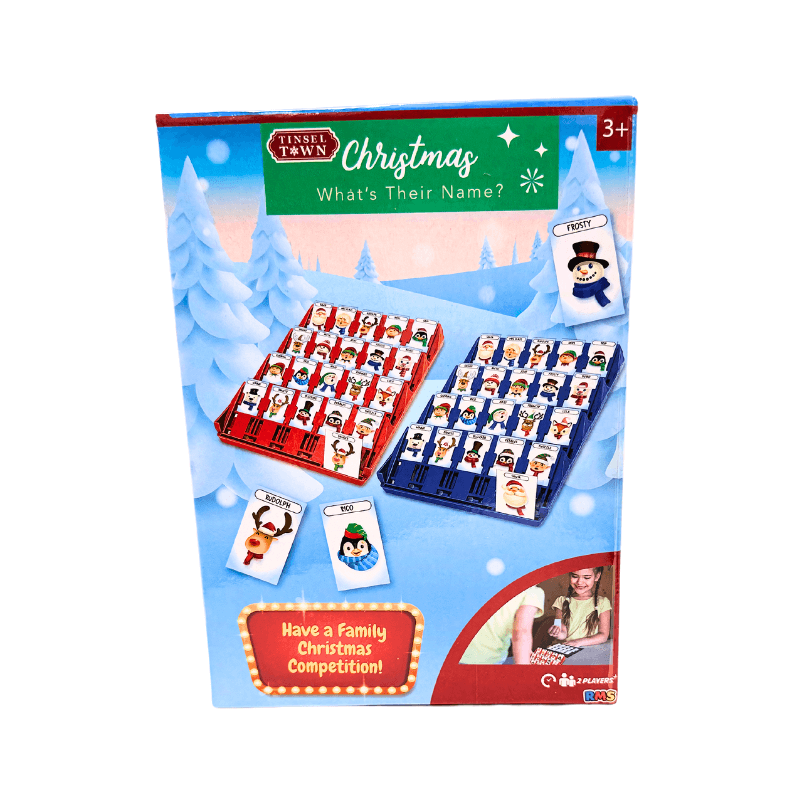 PoundFun Christmas What's Their Name Family Board Game | Holiday Party