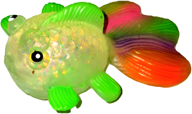 Snaps Squishy Fishy – Stretchy Glitter Goldfish Sensory Fidget Toy