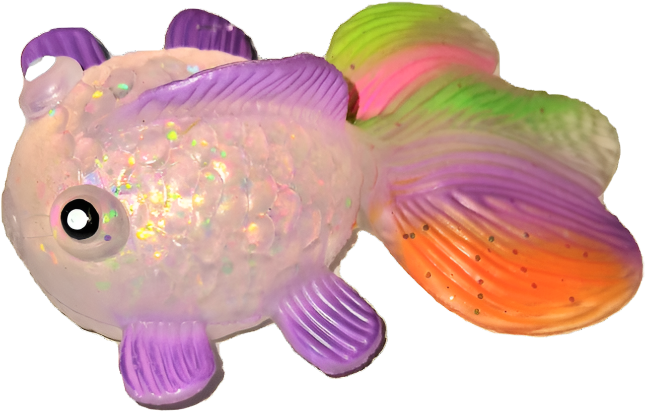 Snaps Squishy Fishy – Stretchy Glitter Goldfish Sensory Fidget Toy