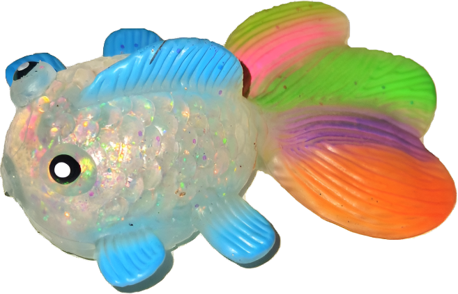 Snaps Squishy Fishy – Stretchy Glitter Goldfish Sensory Fidget Toy