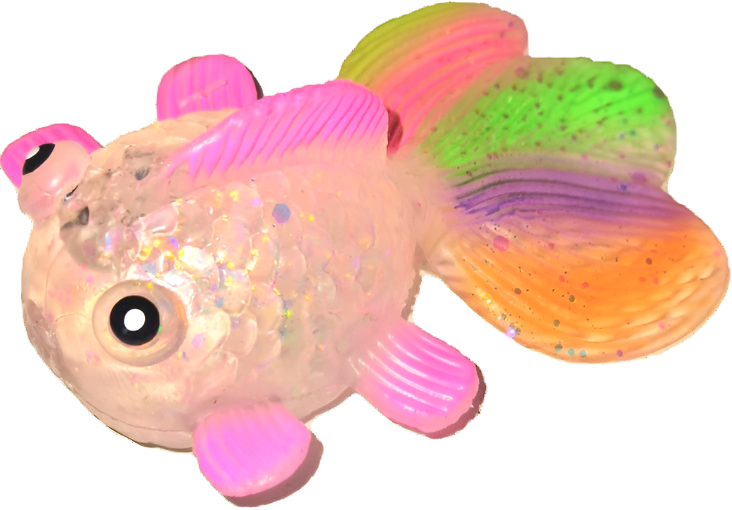 Snaps Squishy Fishy – Stretchy Glitter Goldfish Sensory Fidget Toy