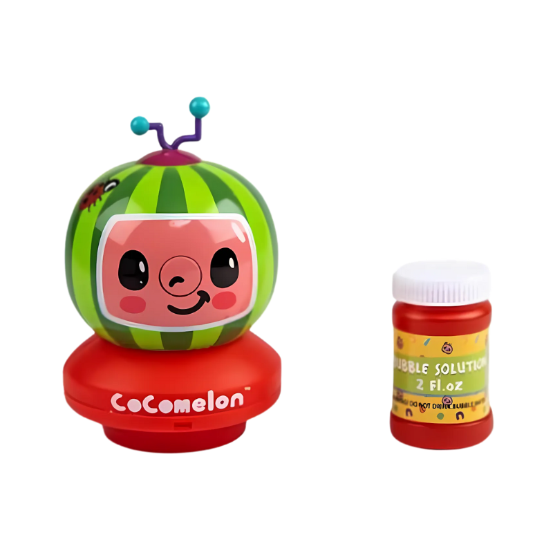 Cocomelon No Spill Musical Bubble Machine – Kids Outdoor Toy by PoundFun