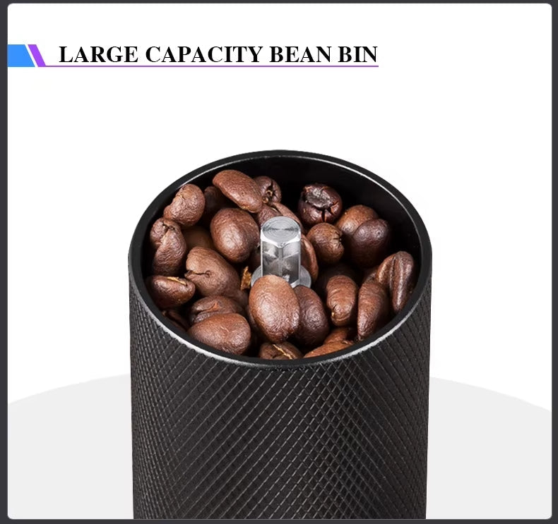 COFFA Manual Coffee Grinder | Stainless Steel Adjustable Burr Hand Crank