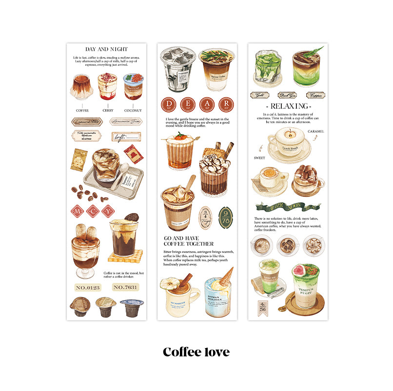 Infeelme Tuesday Channel PET Sticker Sheets for Journaling - 3 Pack