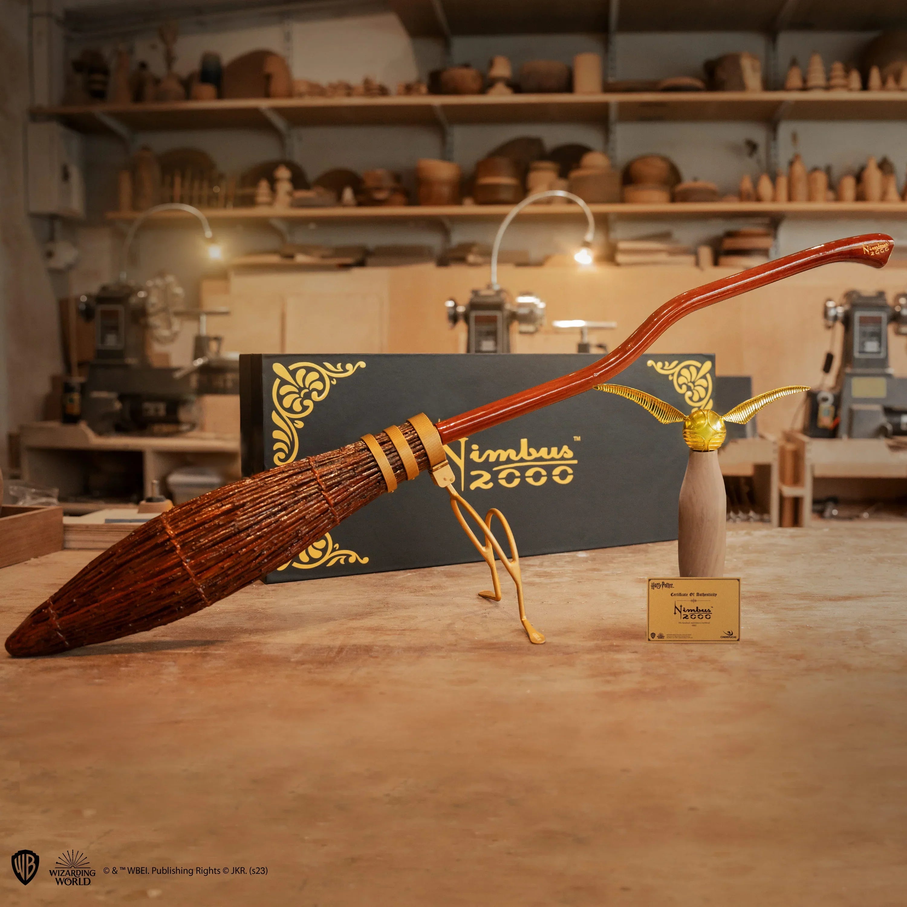 Harry Potter Nimbus 2000 Junior Movie Prop Replica – Mahogany Wood