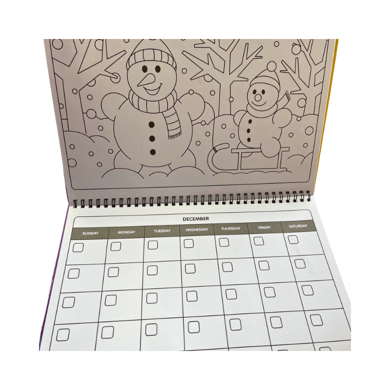 PoundFun Paint Your Own Calendar – DIY Creative Colouring Planner
