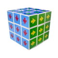 PoundFun 3x3 Rubik's Cube – Classic Brain Teaser Puzzle Toy
