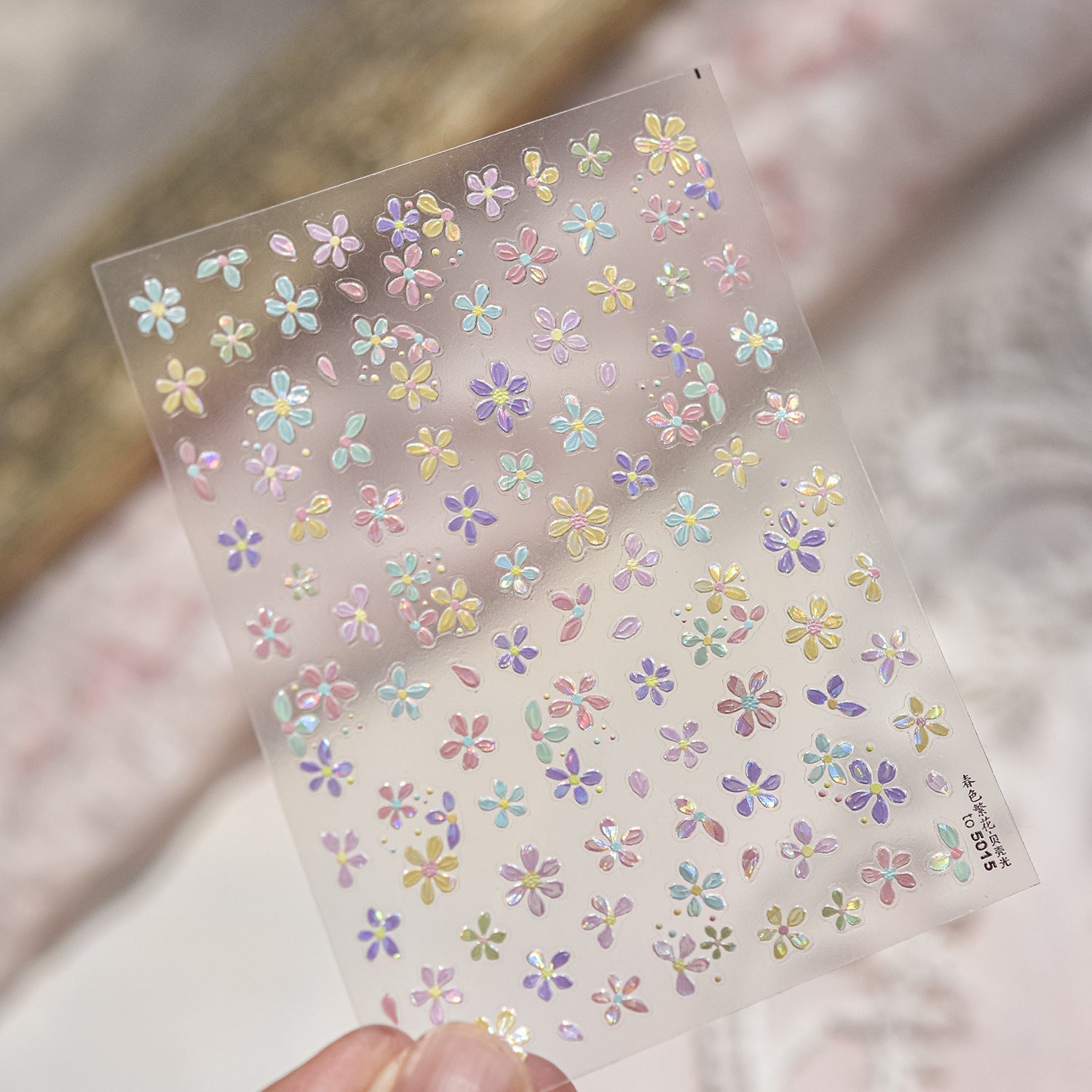 LuLuFun Studio Spring Flower Nail Deco Stickers – Floral Nail Decals