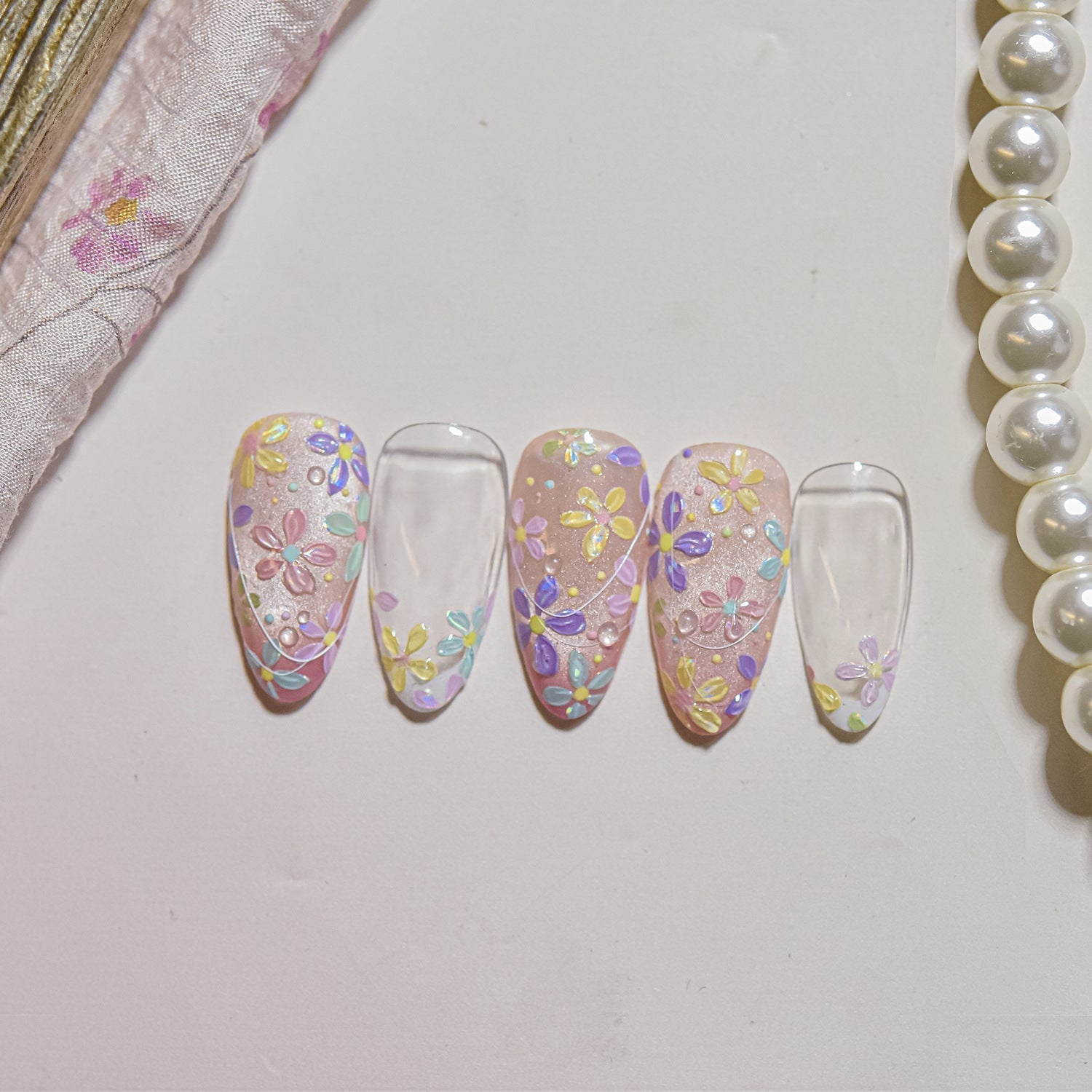 LuLuFun Studio Spring Flower Nail Deco Stickers – Floral Nail Decals