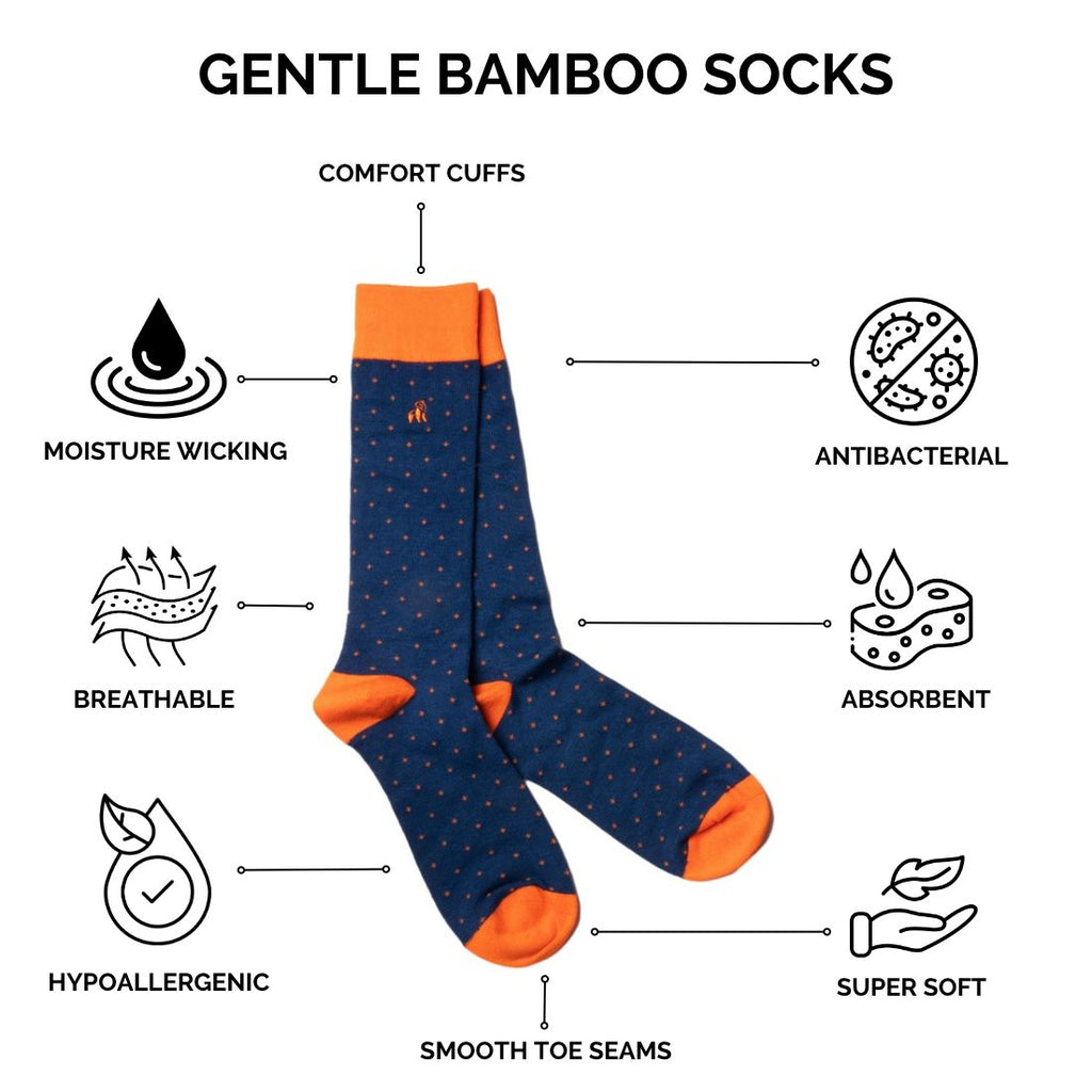 Swole Panda Flamingo Bamboo Socks – Non-Binding Comfort Cuff for Diabetics