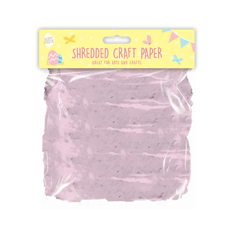 PoundFun Pink Shredded Craft Paper – Decorative Easter Basket Gift Filler