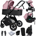 For Your Little One Cruise 3-in-1 Travel System with R129 Car Seat – Blush Rose