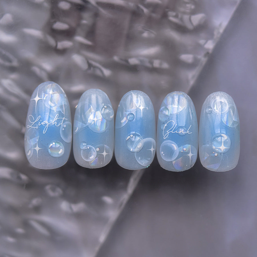 LuLuFun Studio Crystal Bubble Nail Art Stickers - 3D Manicure Decals