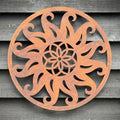 Rustic Warehouse Norfolk Metal Sun Wall Art – 55cm Steel Garden Decor