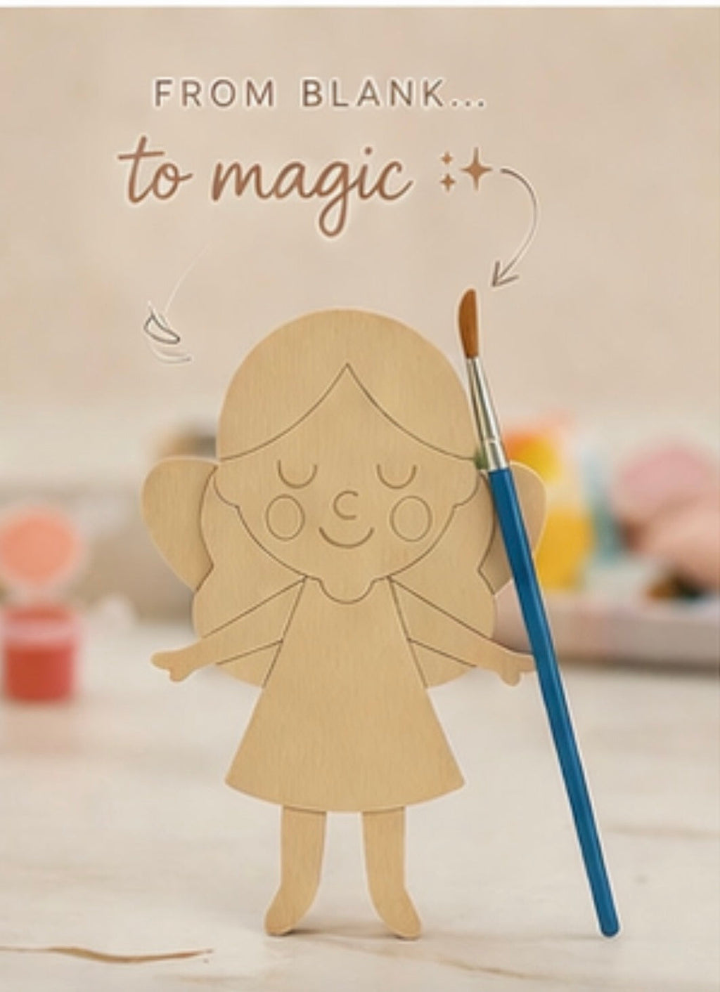 Paint-Your-Own Fairy Kit – 22cm Create any fairy perfect for party favours and stocking fillers