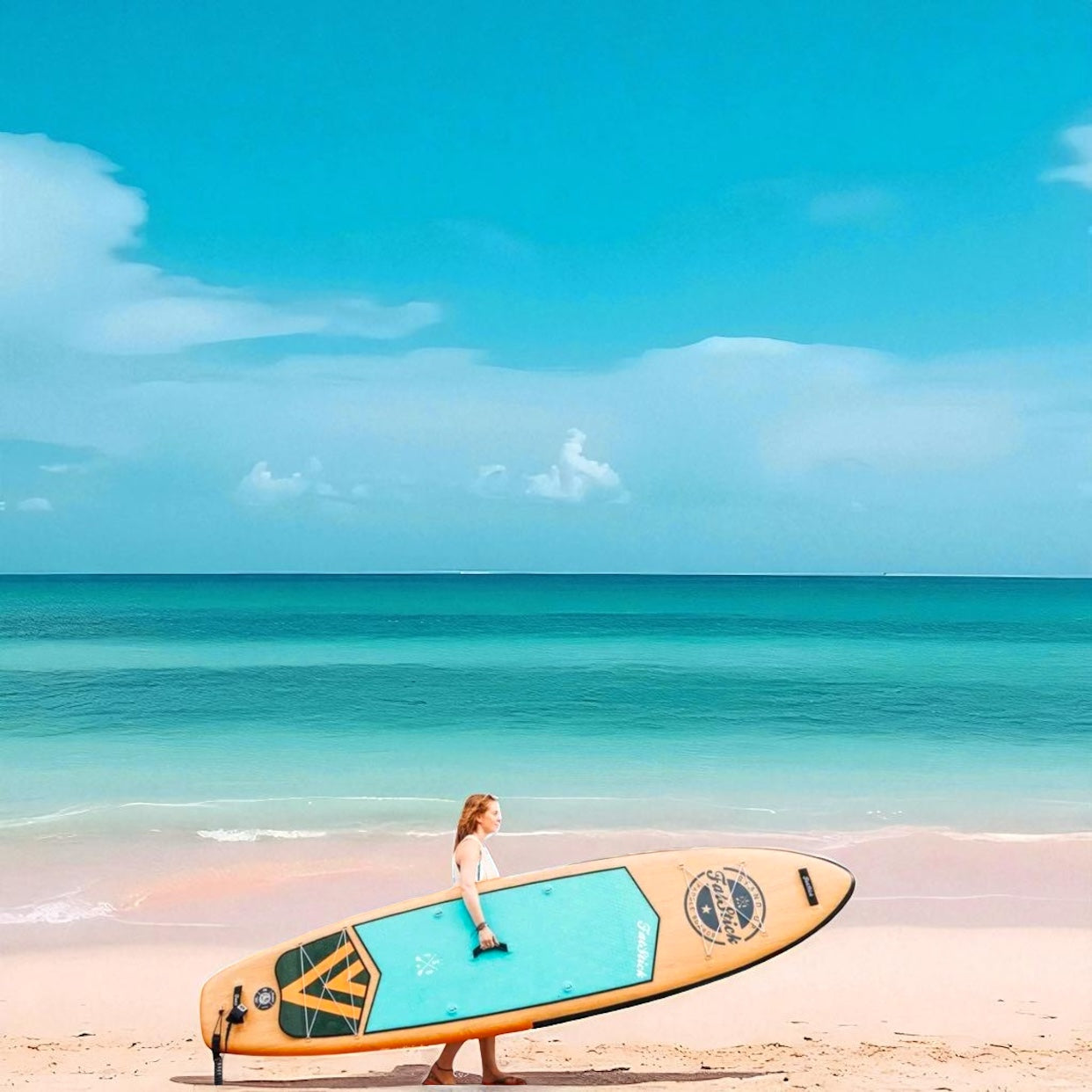 FatStick Wooden Menace 11'2 Inflatable Paddle Board & Kayak Hybrid