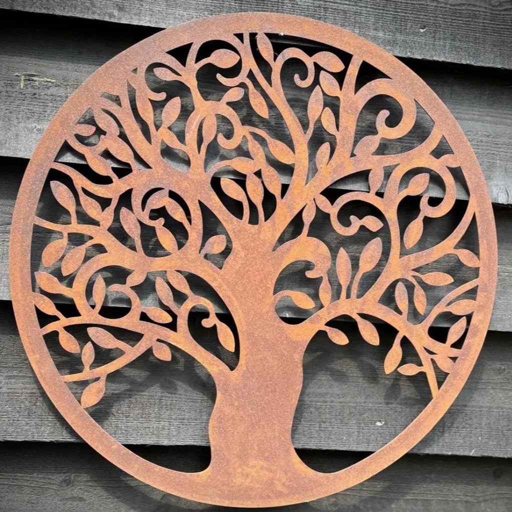 Rustic Warehouse Norfolk Tree of Life Metal Garden Wall Art – 55cm