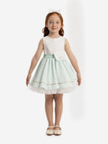DRESS & Fleur Baby Girls Green Lace Tulle Dress with Headband