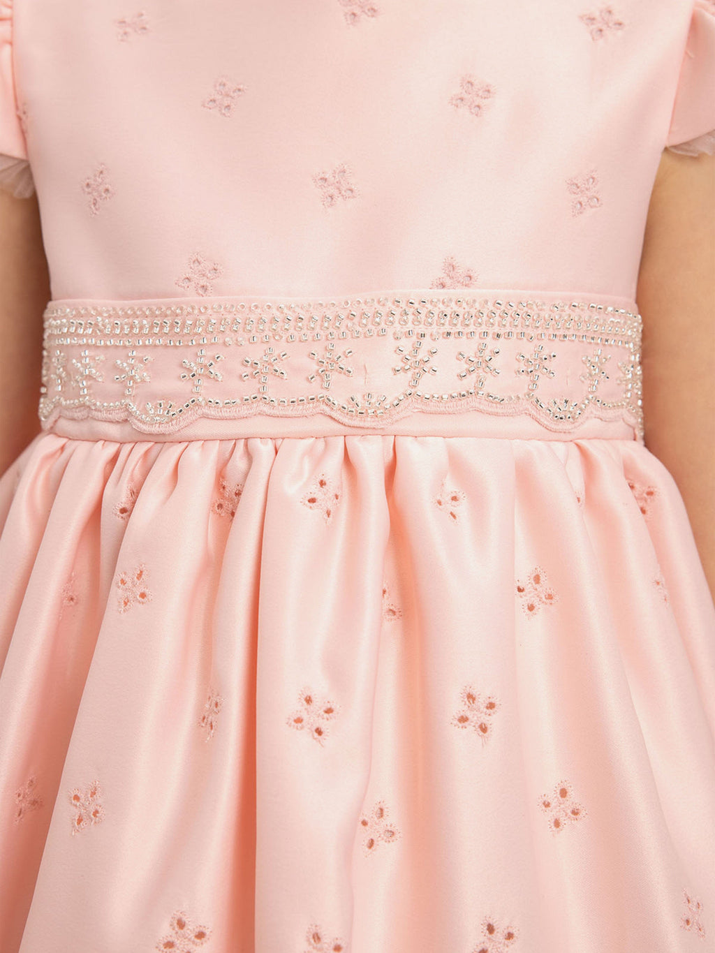 DRESS & Fleur Girls Pink Tulle Dress and Bag Set with Embroidered Detail