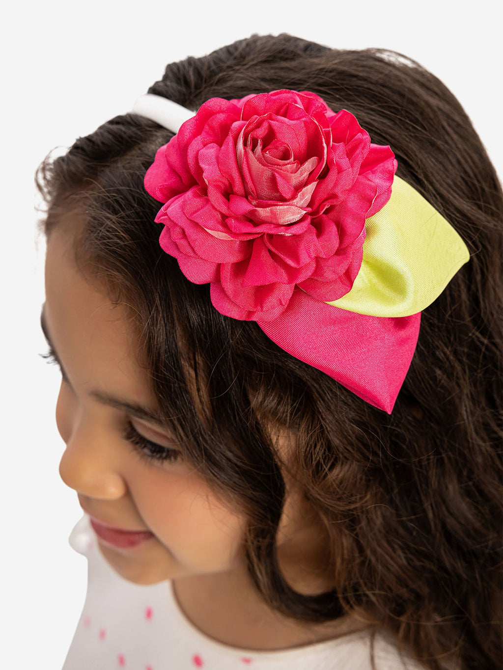 DRESS & Fleur Girls Pink Polka Dot Dress and Headband Set – 2 Piece