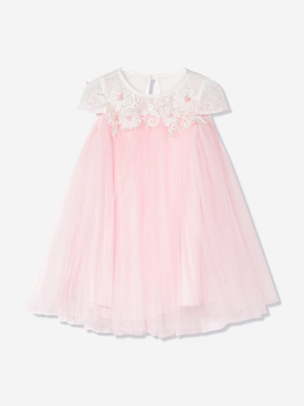 DRESS & Fleur Girls Pink Flower Occasion Dress with Headband