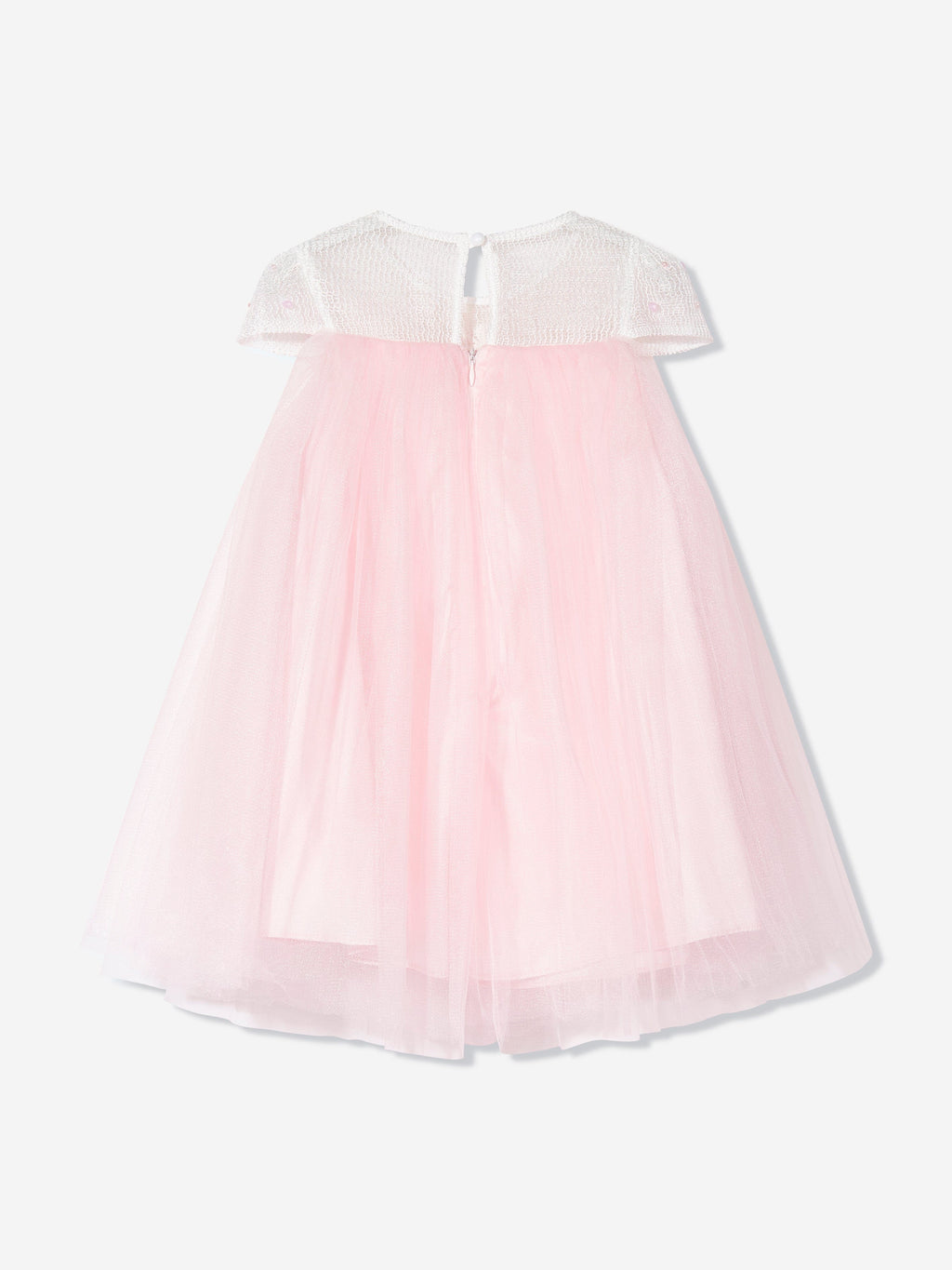 DRESS & Fleur Girls Pink Flower Occasion Dress with Headband