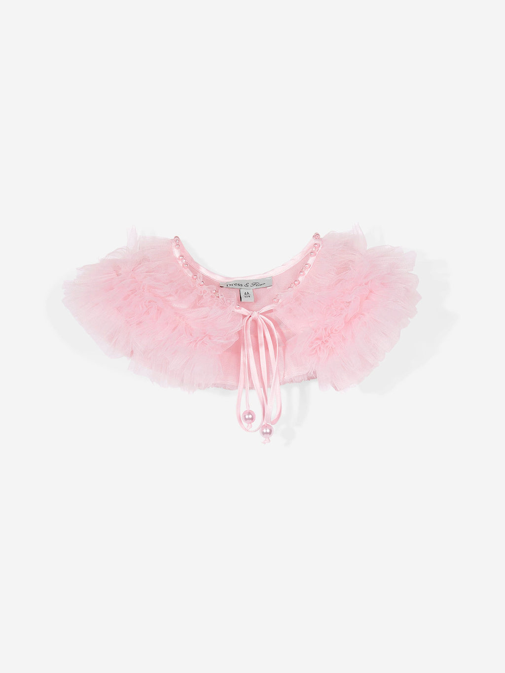 DRESS & Fleur Girls Pink Occasion Dress and Cape Set | Ruffled A-Line