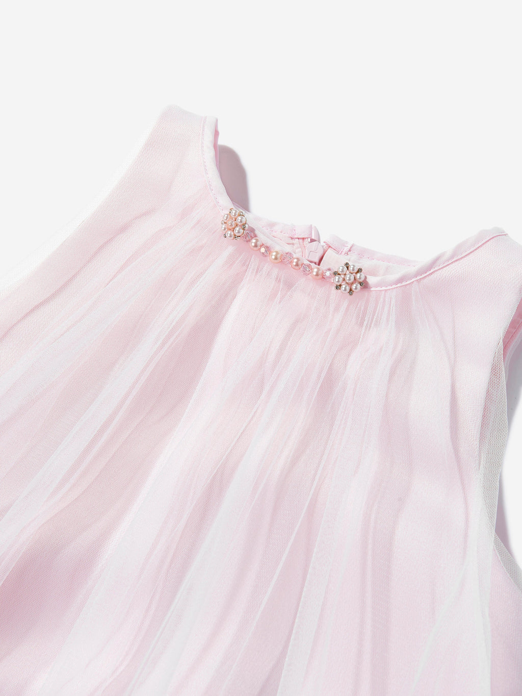 DRESS & Fleur Girls Pink Tulle Occasion Dress and Cape Set