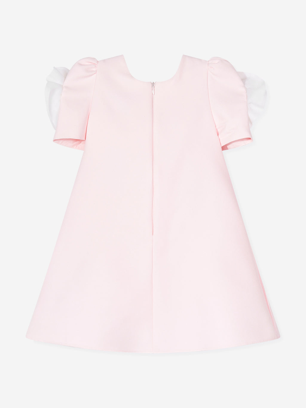 DRESS & Fleur Girls Pink Flower Occasion Dress with Rose Appliqué