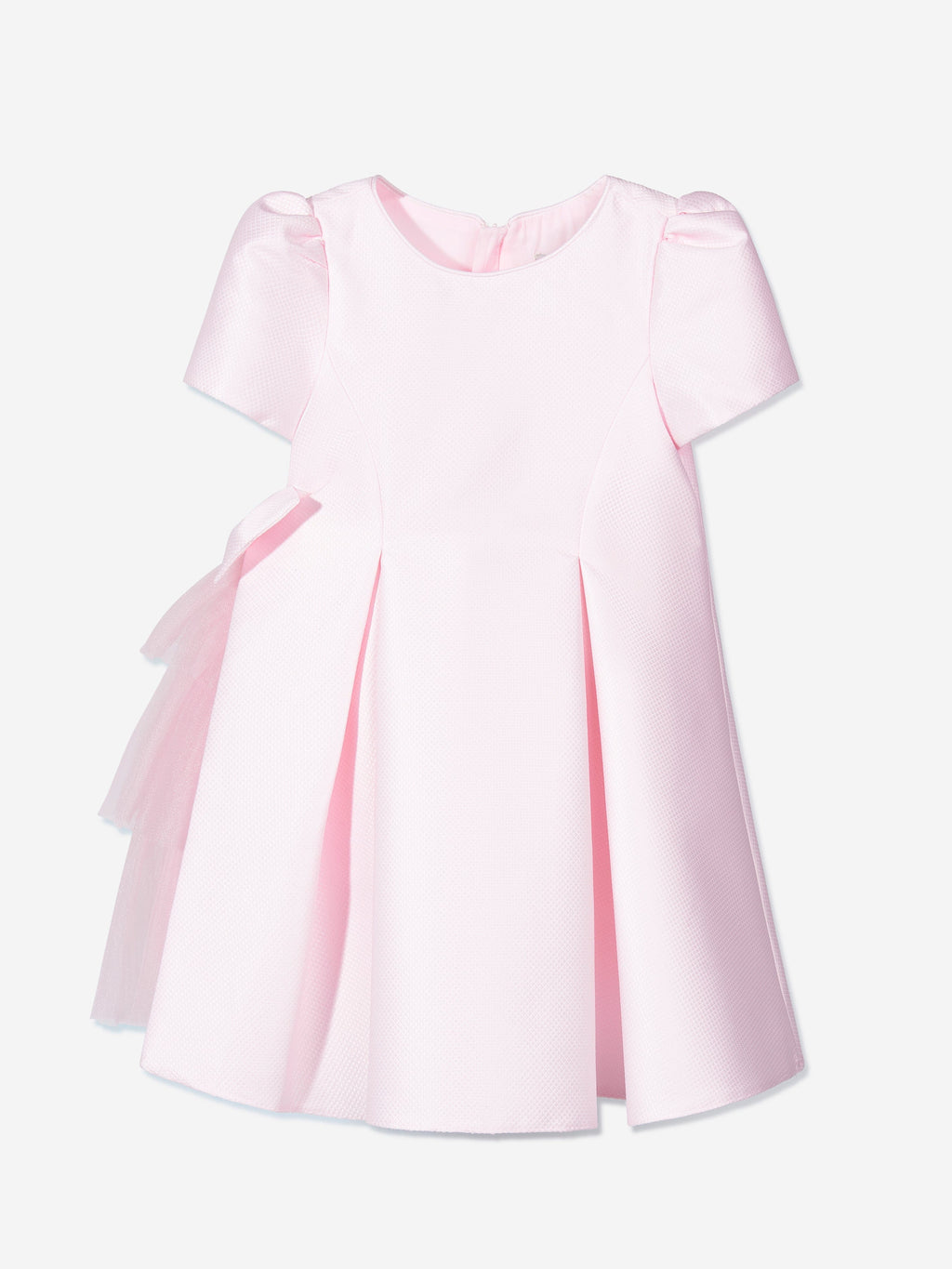 DRESS & Fleur Girls Pink Occasion A-Line Dress and Bow Headband Set