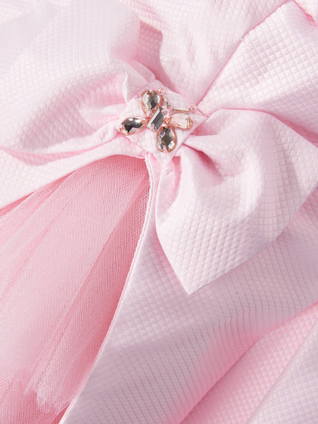 DRESS & Fleur Girls Pink Occasion A-Line Dress and Bow Headband Set