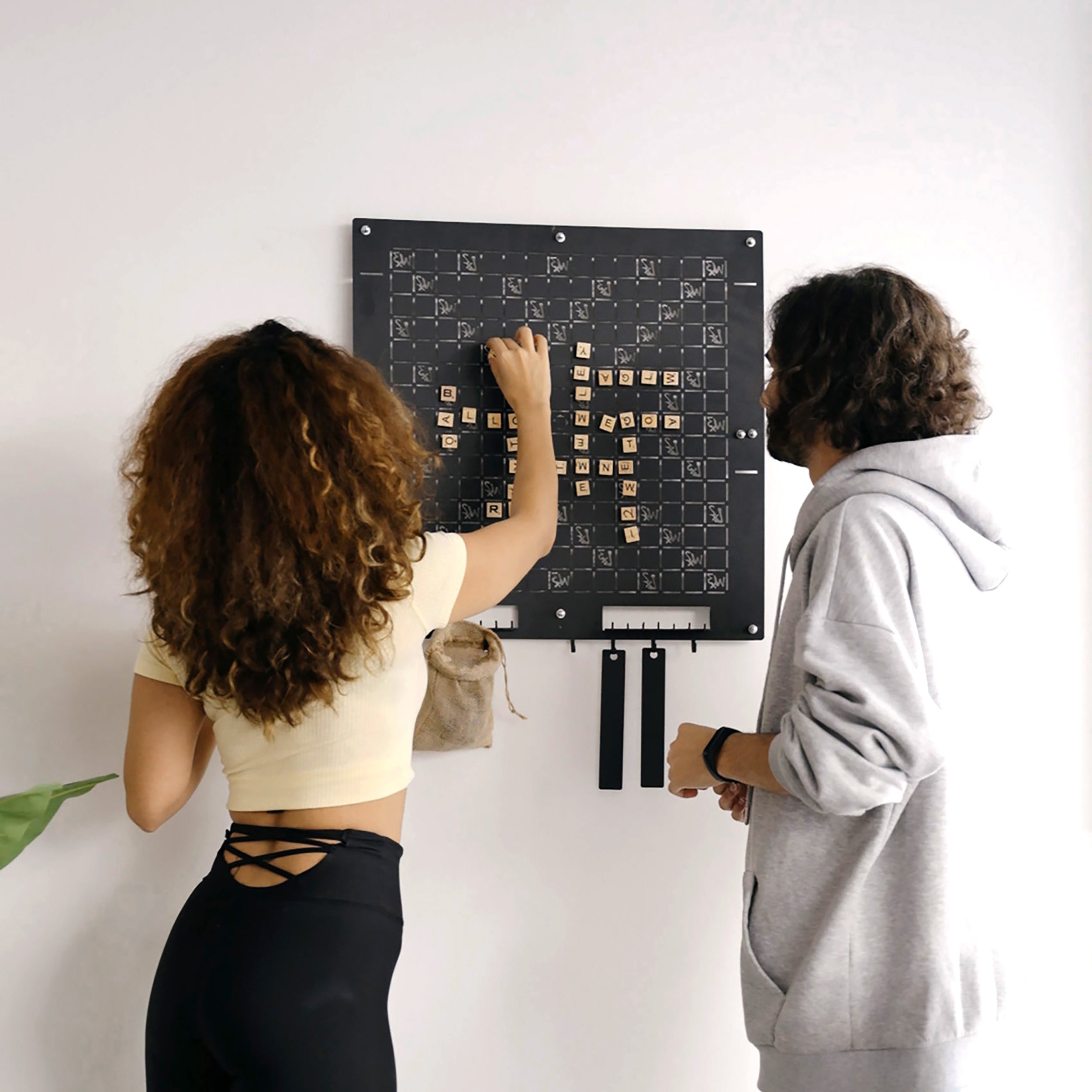 Dark Scrabble Wall Game