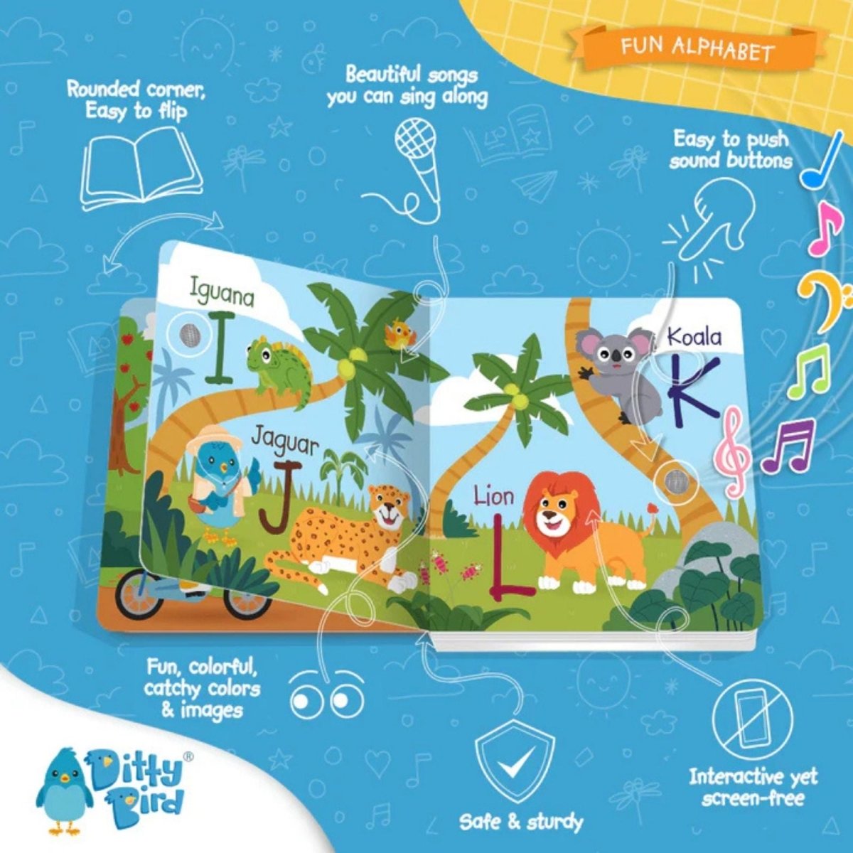 Ditty Bird ABC Fun Alphabet Book