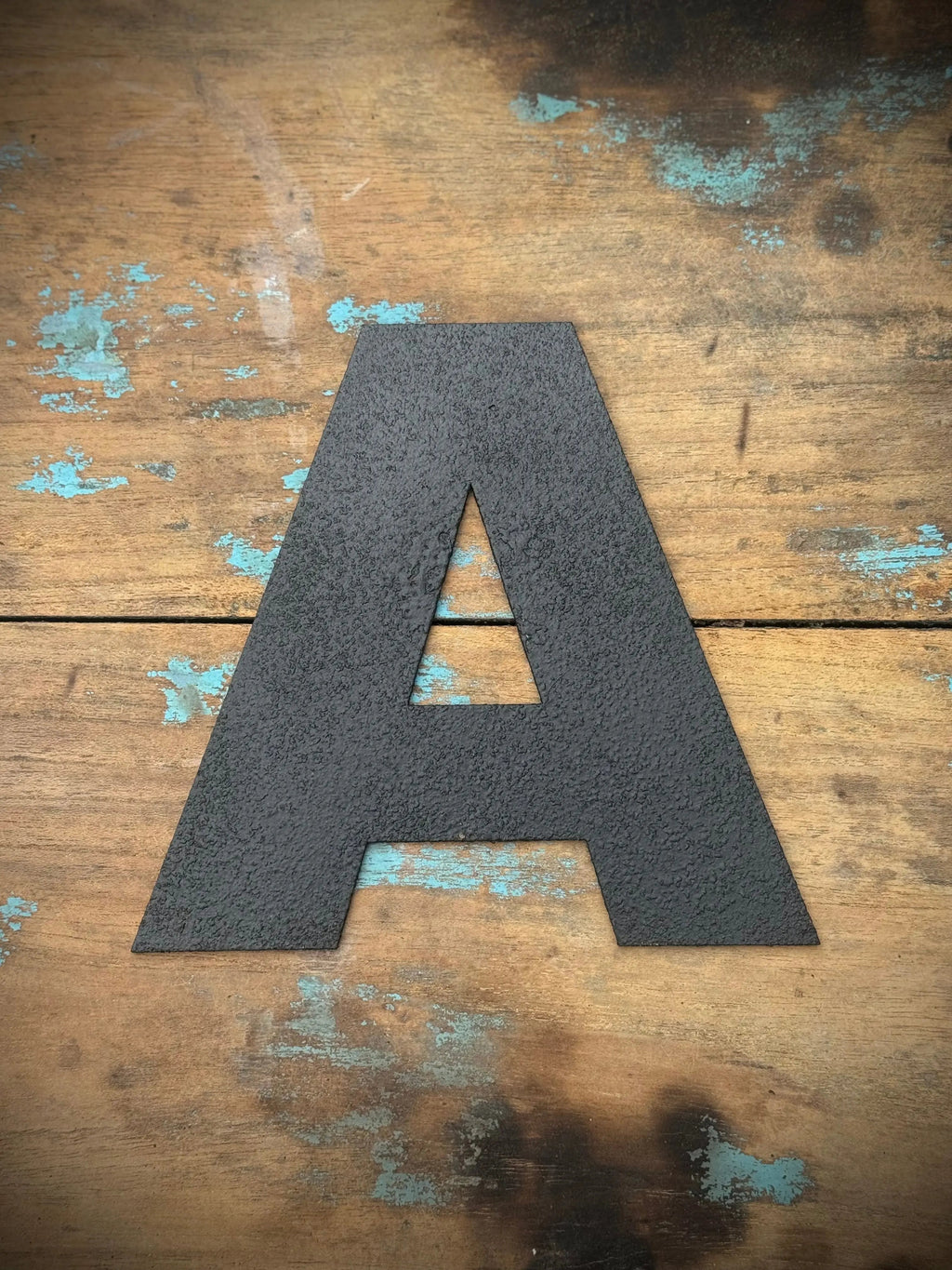 Rustic Black Metal Letters – Industrial Steel Wall Decor by Rustic Warehouse