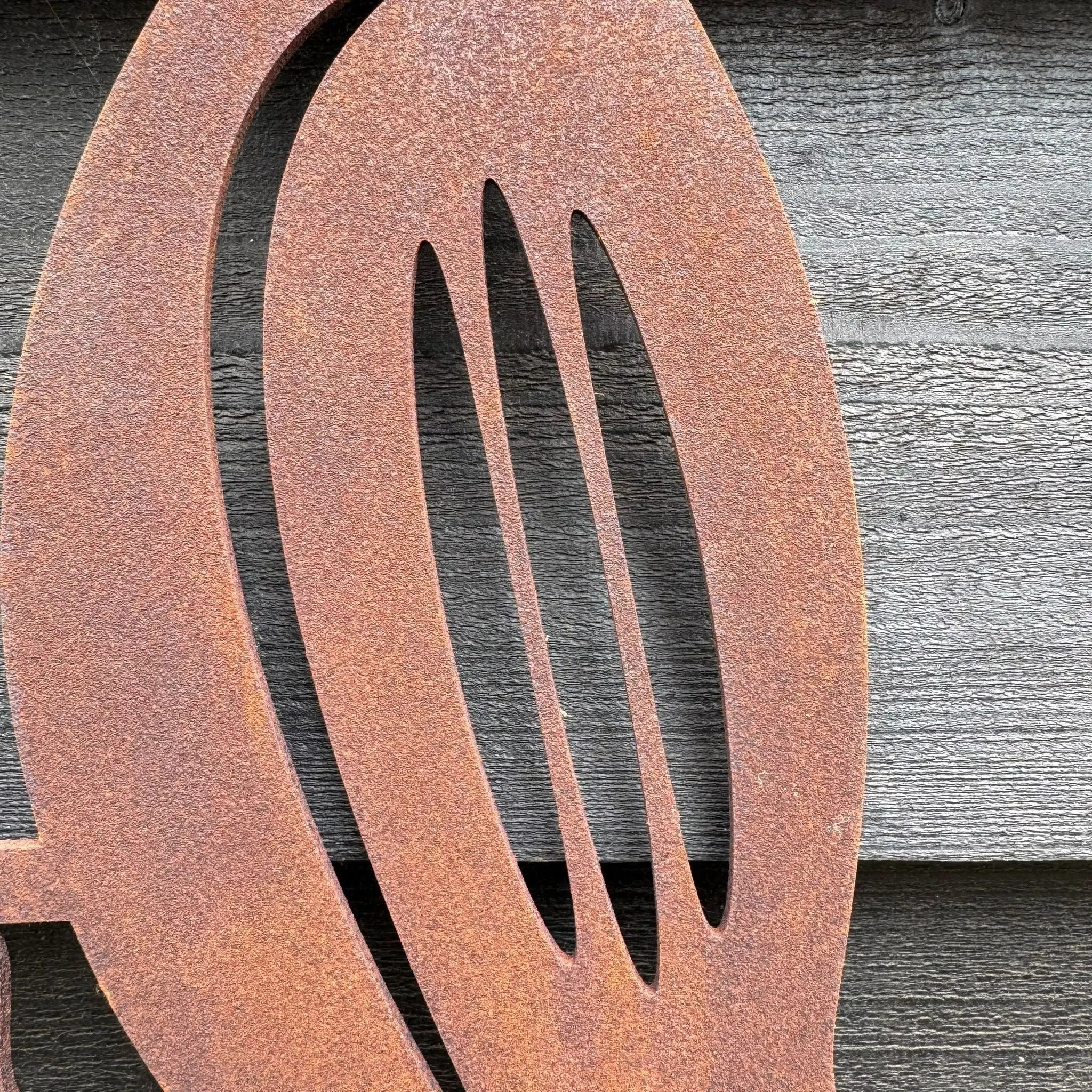 Rusty Metal Woodpecker Garden Decoration | Steel Outdoor Art by RWN