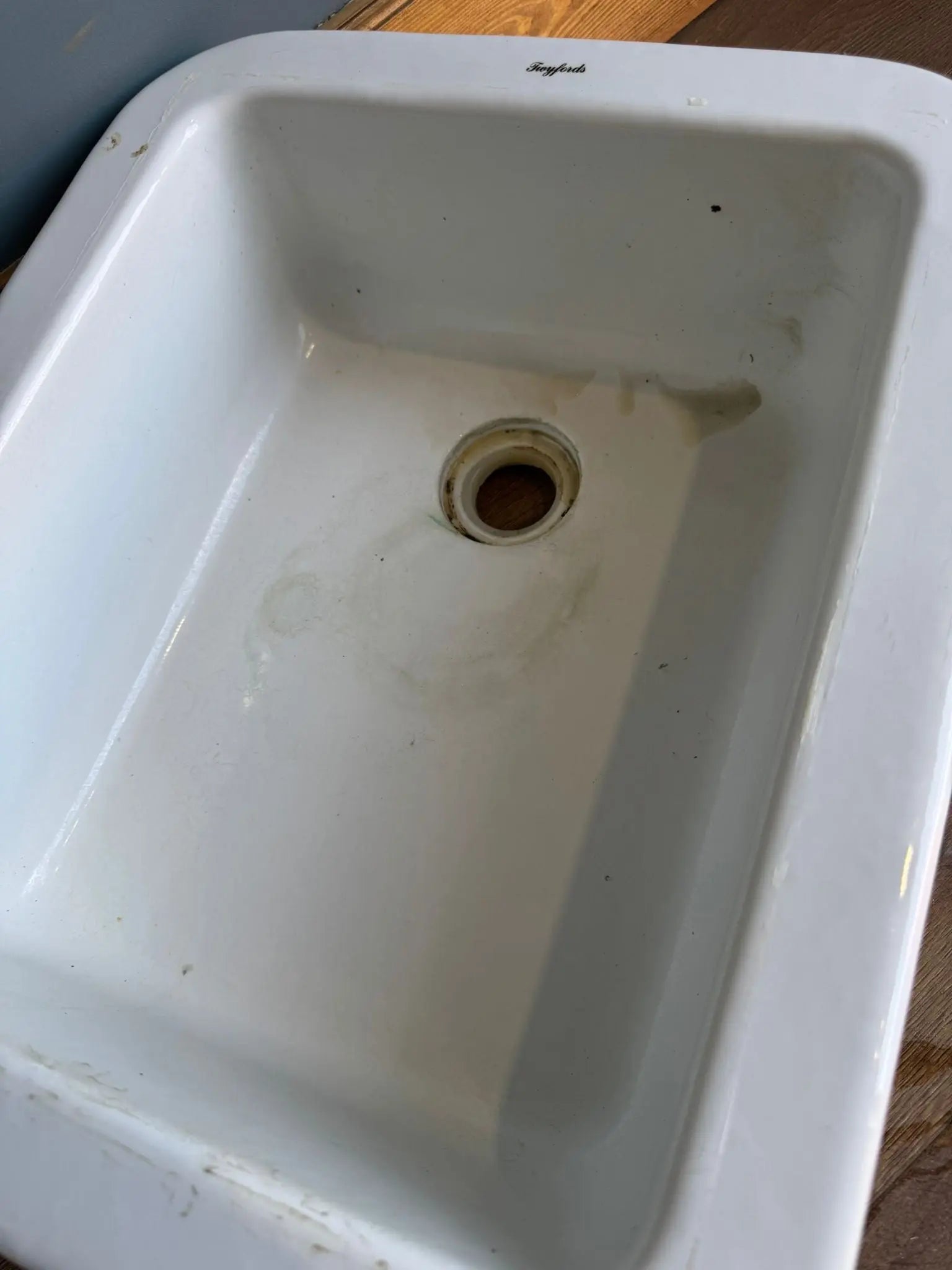 Vintage Twyfords Rectangular Sink – Reclaimed Ceramic Basin 50cm Utility/Lab
